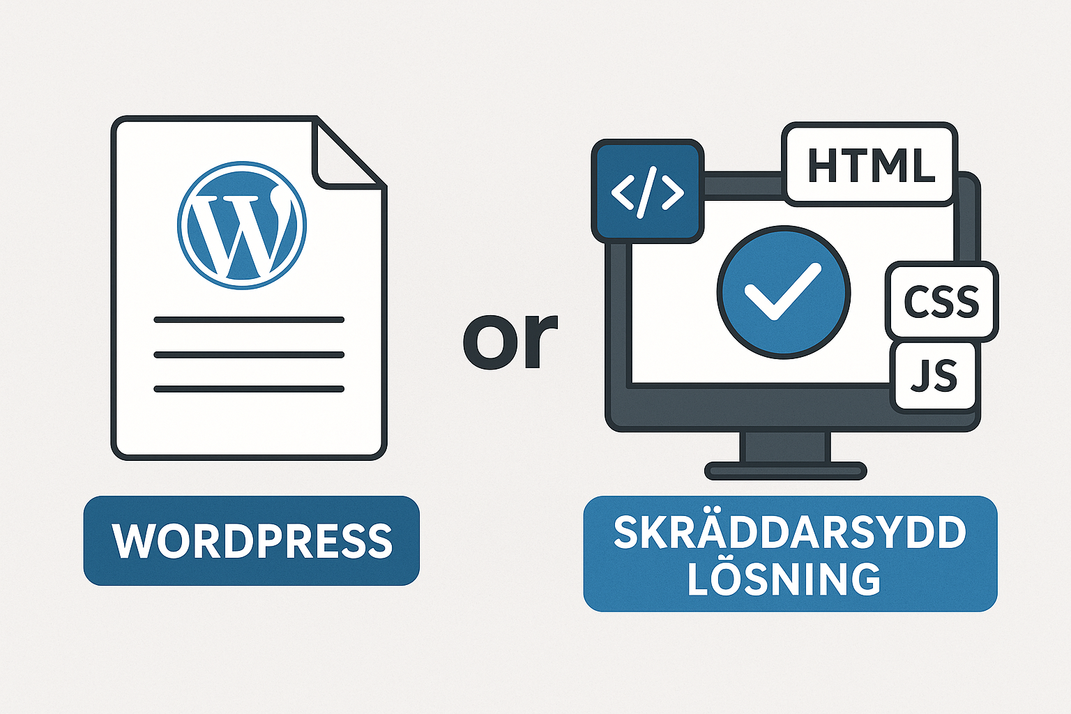 WordPress eller skräddarsydd webbutveckling: vad ska företag välja?